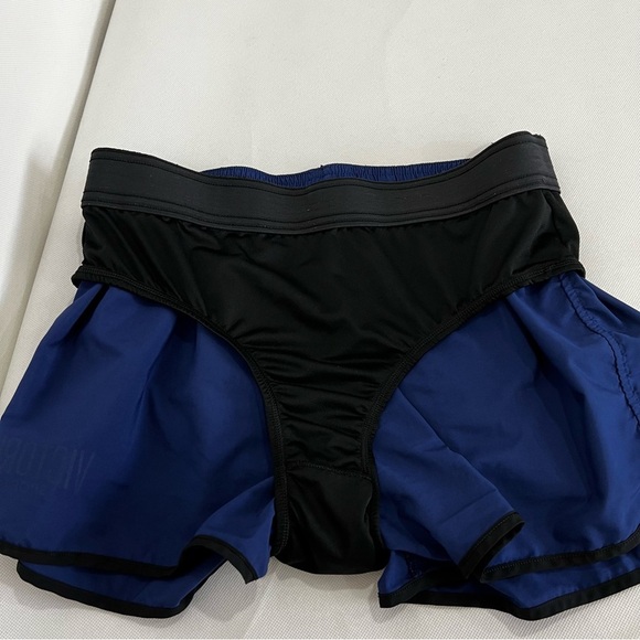 Victoria's Secret Sport The Player Run Short Size Medium Navy Blue With Liner - Picture 5 of 7